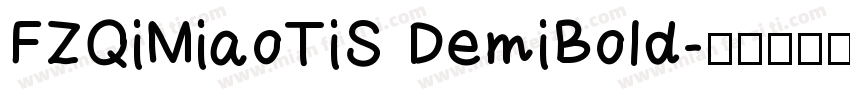 FZQiMiaoTiS DemiBold字体转换